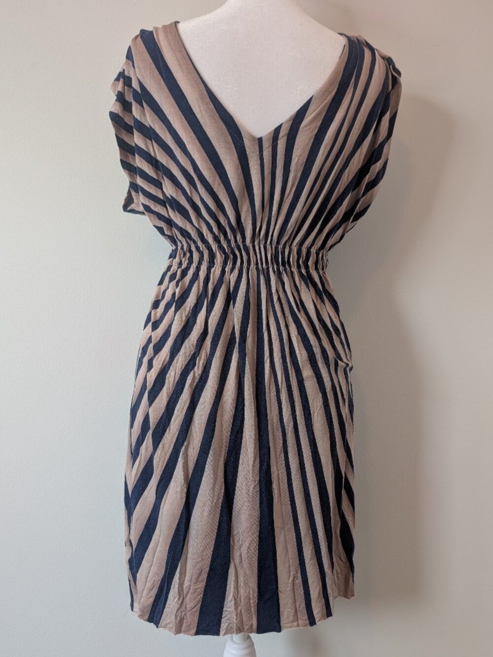remain navy cream stripe dress ASO hanna marin pretty little liars (medium) - Picture 8 of 9